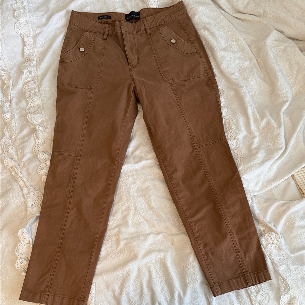 White House Black Market Tan High-Rise Pants